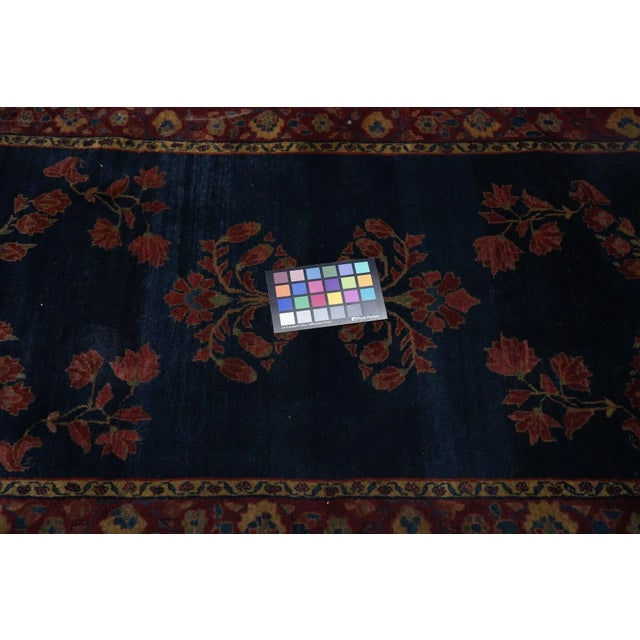 Blue Antique Sarouk Rug 2'7'' x 4'10'' For Sale - Image 8 of 11