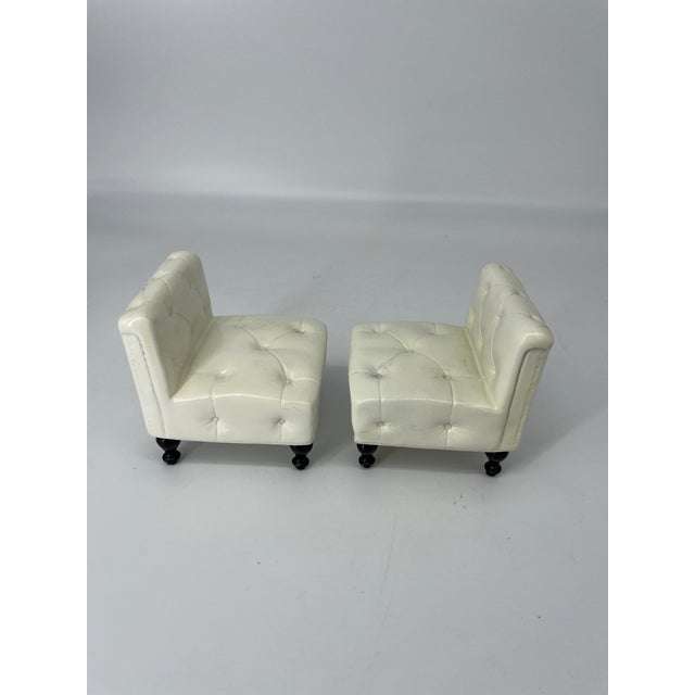 Late 20th Century Tufted/Chesterfield Seat Bookends - A Pair For Sale - Image 5 of 7