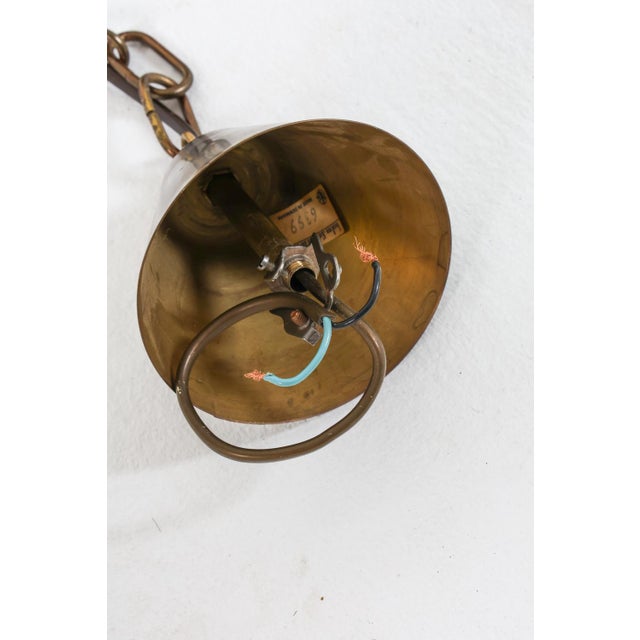 1970s Svend Aage Holm Sorensen Brass Pendant Light For Sale - Image 10 of 10