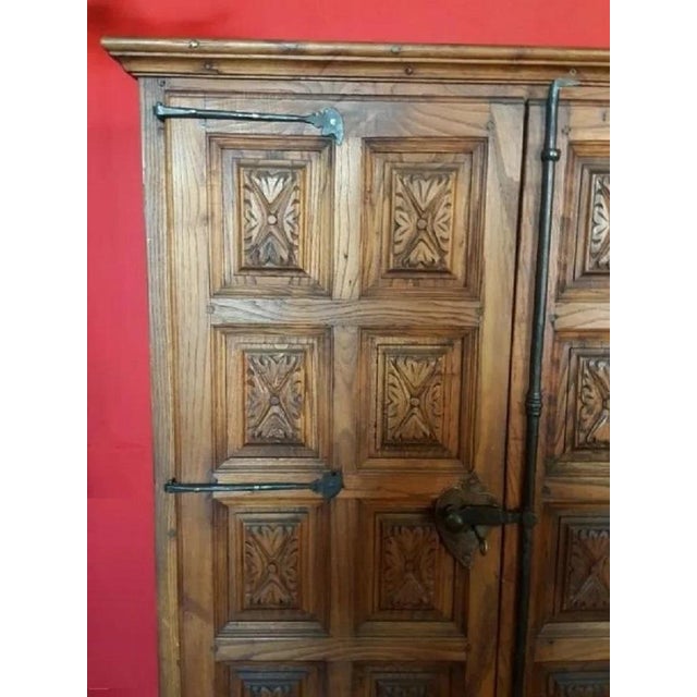 Baroque Late 18th Century Cupboard or Cabinet, Walnut, Castillian Influence, Spain Restored For Sale - Image 3 of 6