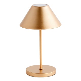 Alluna Cordless Led Lamp 10" - Champagne/Gold For Sale