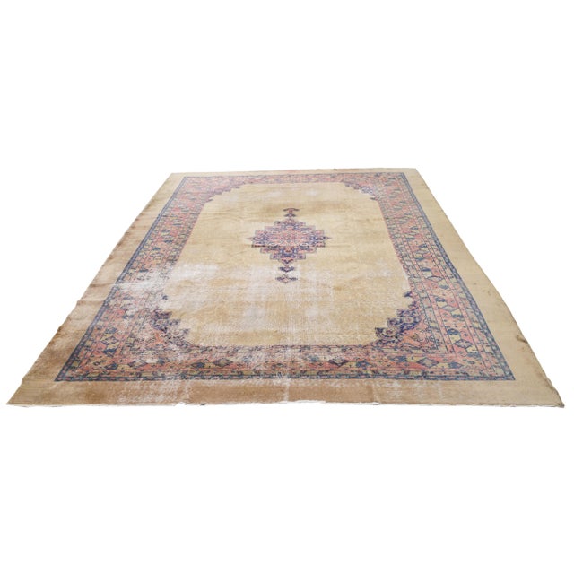 Hand-knotted with care using traditional rug-making techniques, this wool rug blends timeless craftsmanship with a modern...