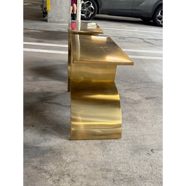 Vintage Post Modern Cb2 Side Tables by Kaiser Newman - A Pair For Sale In Miami - Image 6 of 15