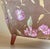 French Country Vintage Custom Kravet Traditional English Cottage French Import Floral Velvet Armchair For Sale - Image 3 of 6