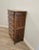 Vintage French Provincial Louis XV Style Walnut Oak Parquetry Semainier For Sale - Image 9 of 13