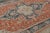 Rug & Kilim Antique Persian Heriz Medallion Rug in Orange and Blue Tones - Rug & Kilim For Sale - Image 4 of 7