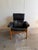 1960s 1960s Swedish Adjustable Black Leather Lounge Armchair by Göte Möbler - Mid-Century Modern Recliner For Sale - Image 5 of 6