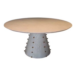 Spheres Dining Table-White Burl