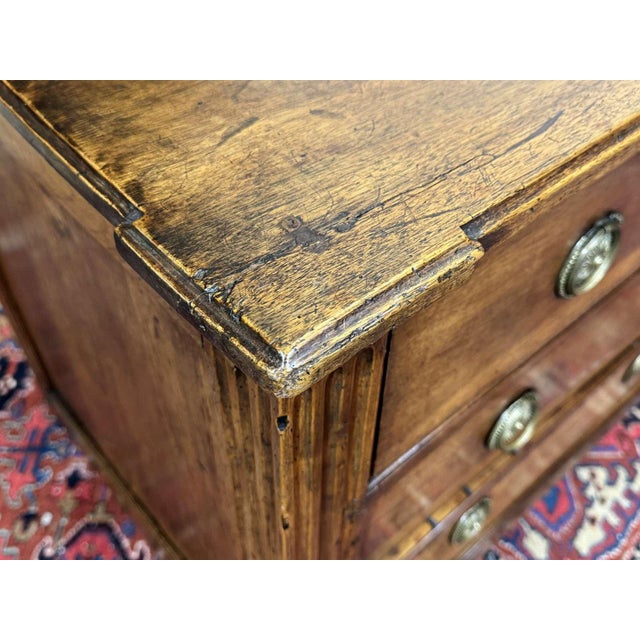 Wood 18th Century Louis XVI Chest of Drawers in Walnut For Sale - Image 7 of 18