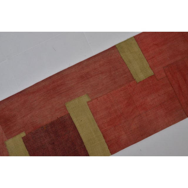 Red 1960s Anatolian Decorative Wool Runner For Sale - Image 8 of 10