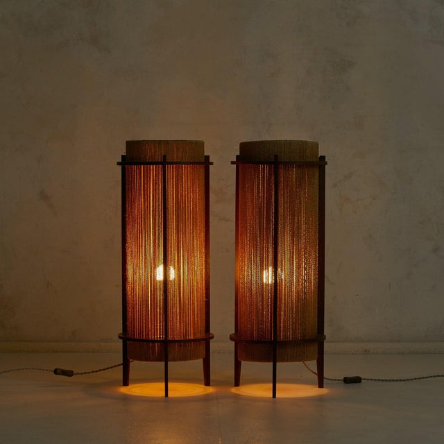 1960s Danish Teak + Sisal Floor Lamp by Ib Fabiansen for Fog & Mørup For Sale - Image 10 of 18