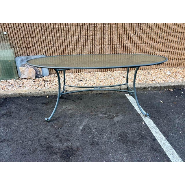 Brown Jordan Mid-Century Brown Jordan Aluminum Outdoor Patio Oval Dining Table For Sale - Image 4 of 11