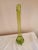 1960s Vintage L E Smith Lime Avocado Swung Footed Vase MCM For Sale - Image 5 of 6