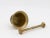 French Antique Vintage Brass Mortar and Pestle For Sale - Image 3 of 8