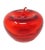 Mid-Century Modern Candy Apple Red Glass Apple Paperweight For Sale - Image 3 of 7
