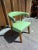 Mid 20th Century Iconic Style Tub Green Vinyl Faux Leather Chair For Sale - Image 4 of 15