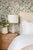Hydrangea Blooms Floral Grasscloth Wallpaper by House Party | Gatsby Pink | 8 Yards For Sale In Charlotte - Image 6 of 8