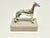 Samuel Kirk & Son Sterling Silver Greyhound / Whippet Miniature Sculpture on Marble Base – Solid 925 – Baltimore For Sale - Image 12 of 12