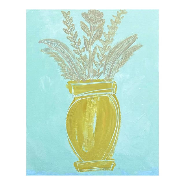 Laie Botanical Vase Study on Panel For Sale
