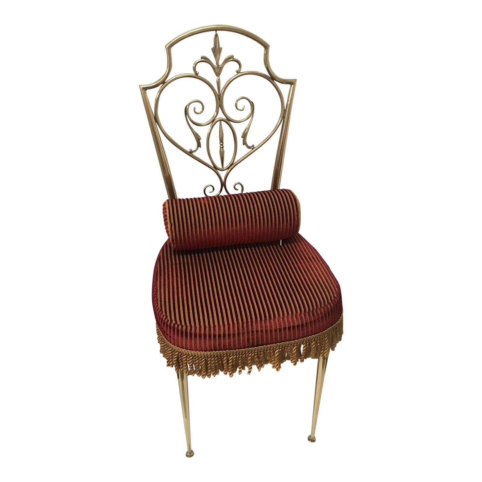 Vintage Brass Chair Chairish