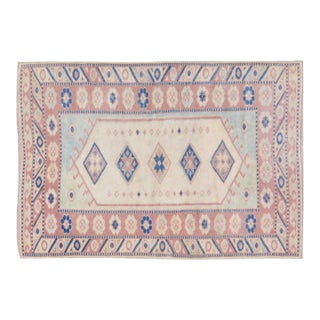 Vintage Turkish Anatolian Hand Knotted Wool Rug, 2'10''x4' For Sale