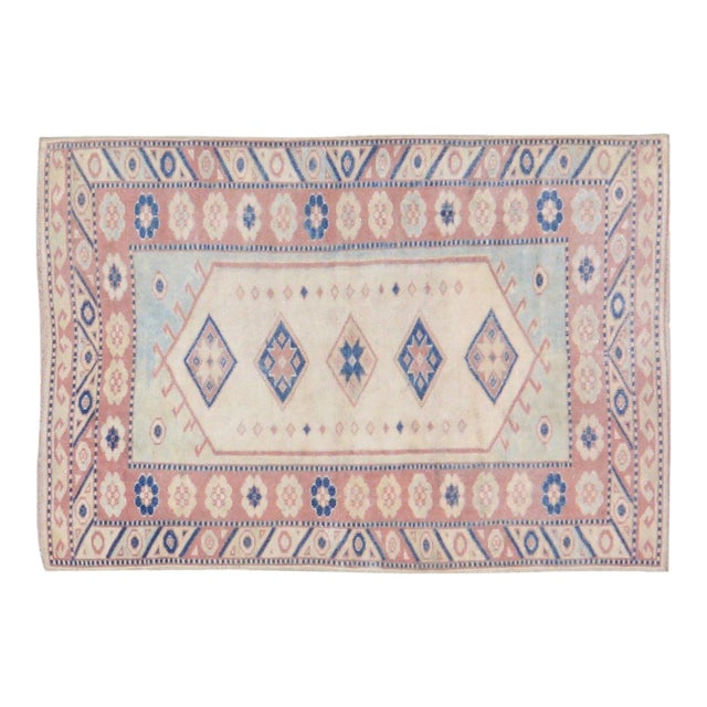 Vintage Turkish Anatolian Hand Knotted Wool Rug, 2'10''x4' For Sale