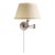 Chapman & Myers for Visual Comfort Signature Boston Swing Arm in Antique Nickel with Linen Shade For Sale