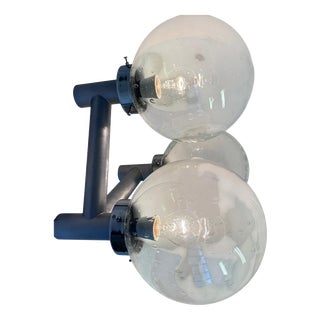 Mid-Century Art Glass Hotel Wall Light, 1970s For Sale