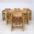 1970s Set of Six Italian Modernist Armchairs For Sale - Image 9 of 9