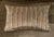 Transitional Grey Stripe Tones Velvet Lumbar Pillow Cover For Sale - Image 3 of 4