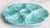 French Vintage French Gien Turquoise Majolica Oyster Plate For Sale - Image 3 of 7
