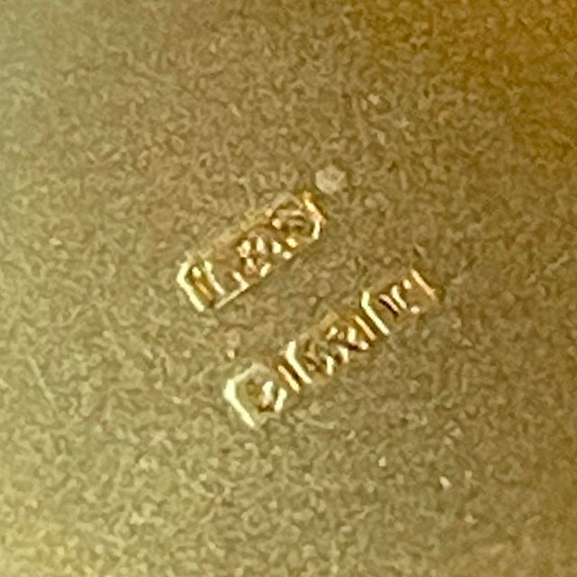 Antique Silver Enamel Compact Locket With Roses and Mirror, Birmingham 1916 For Sale - Image 11 of 11