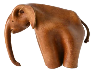 Leather Elephant from Deru, 1960s