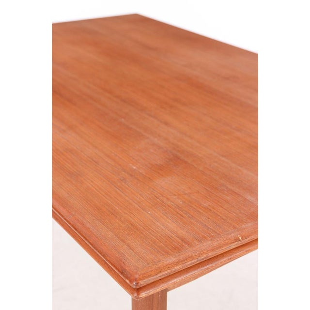 Mid-Century Modern Teak Dining Table with Dutch Extension, 1960s For Sale - Image 3 of 5