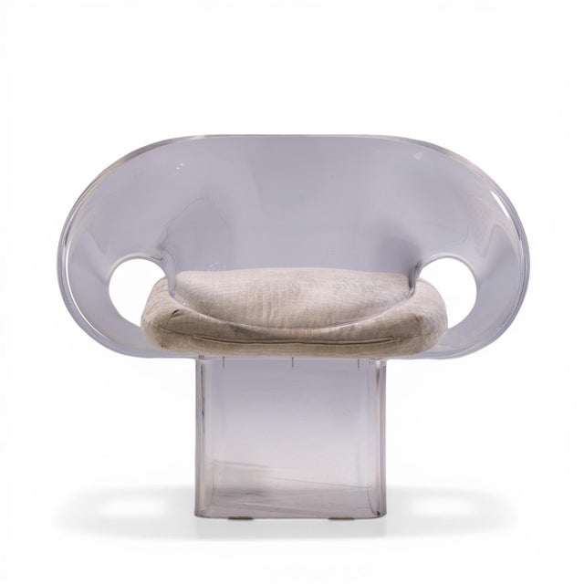 Robert Van Horn Mid Century Lucite Ribbon Chair For Sale In Chicago - Image 6 of 9