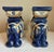 Pair of Vintage Chinoiserie Asian Glazed Ceramic Elephant Plant Stands For Sale - Image 4 of 9