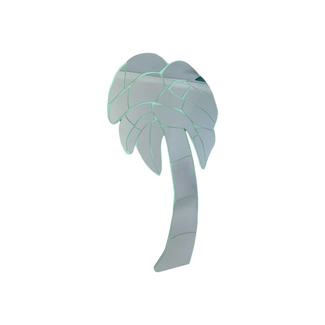 Postmodern Vintage Costal Florida Palm Tree Mirror For Sale - Image 4 of 8