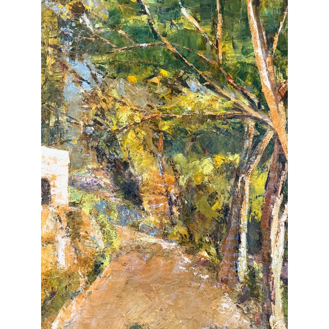 Vintage European Oil Landscape Painting For Sale - Image 9 of 15