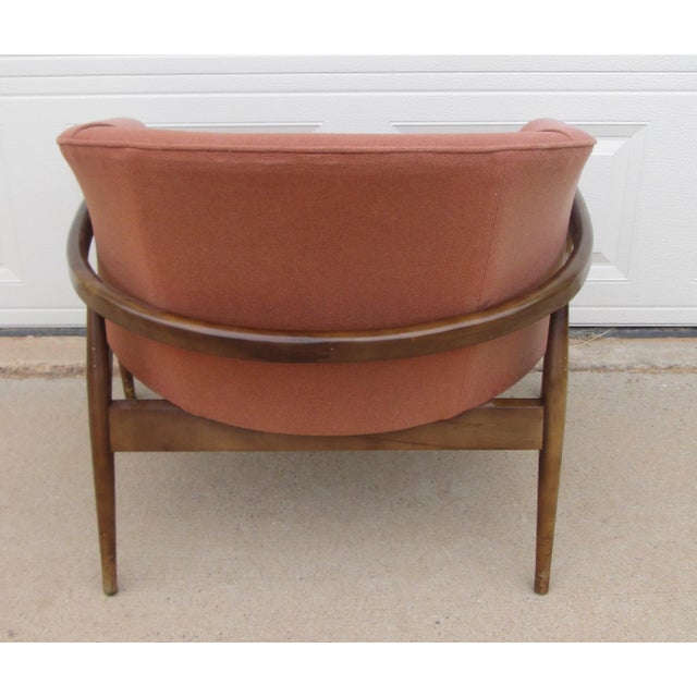 Mid 20th Century Mid 20th Century Low Barrel Frame Lounge Chair For Sale - Image 5 of 11