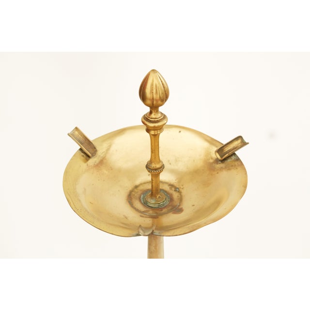 Vintage Gilt Brass Tripod Ashtray For Sale - Image 5 of 10