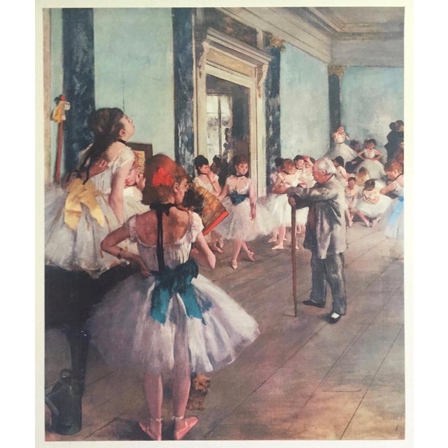 Degas vintage ART poster【踊り子】 Edgar Degas Print, the Dance Class Exhibition Poster