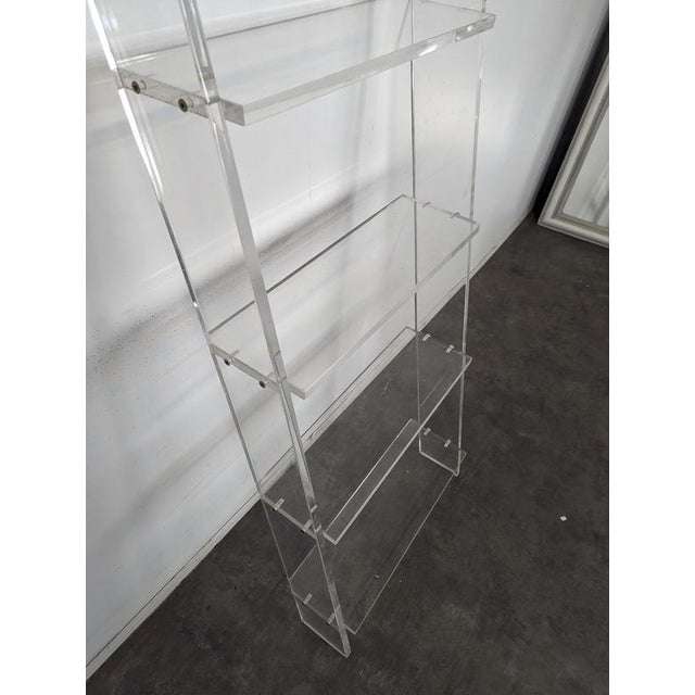 Acrylic Glass Ladder Shelf in the style of the Invisibles Du Marais For Sale - Image 4 of 6