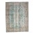 1970s Vintage Persian Handmade Wool Cotton Light Blue Area Rug For Sale