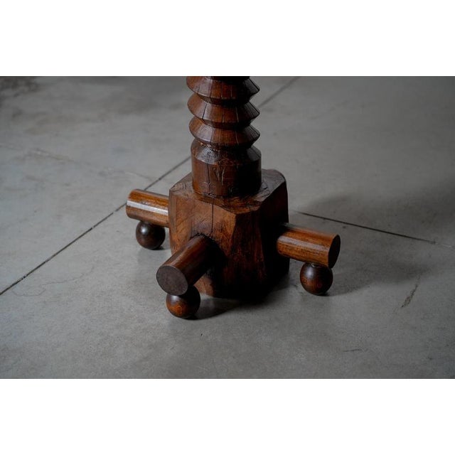 Mid 20th Century Rustic Side Table, France, 1950s For Sale - Image 5 of 9