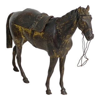 19th Century Orientalist French Bronze Sculpture of a Horse /Box For Sale