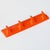 Plastic Ds Nos Vintage Wall Hooks Rail Coat Hanger Orange Space Age Plastic GDR 1970s 1980s For Sale - Image 7 of 12