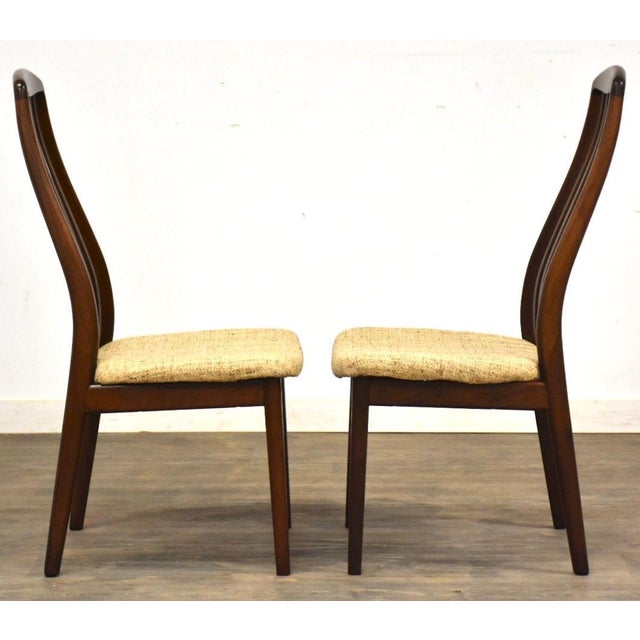 Wood 1970s Danish Modern Rosewood Color Dining Chairs - Set of 6 For Sale - Image 7 of 7