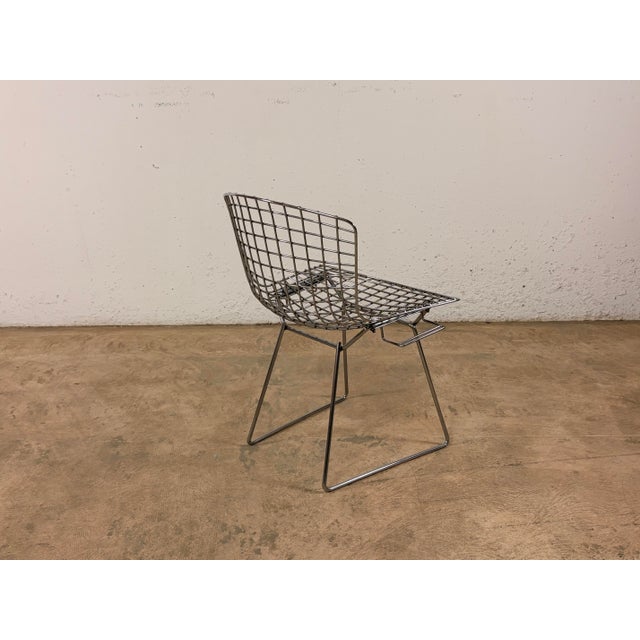 Bertoia Side Chair in Chrome by Harry Bertoia for Knoll International, 1980s For Sale - Image 6 of 14