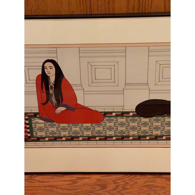 1970s Will Barnet Original Signed, Titled & Numbered Limited Edition Serigraph "Soliloquy" For Sale - Image 12 of 13