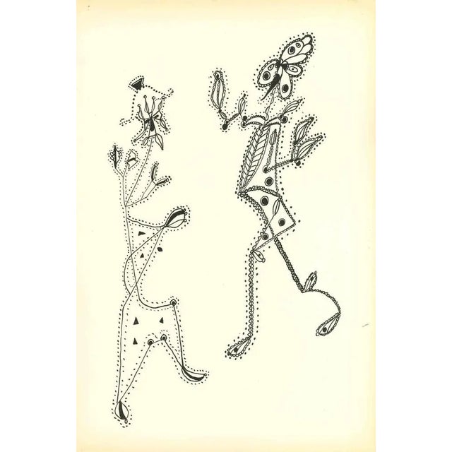 Composition Of Diodora is an original lithography realized by Bruno Capacci in 1950. The artwork is part of an edition in...